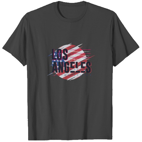 California Los Angeles USA Flag T Shirts