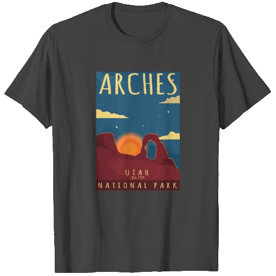 Arches National Park Utah-Hiking Camping Gift T Shirts