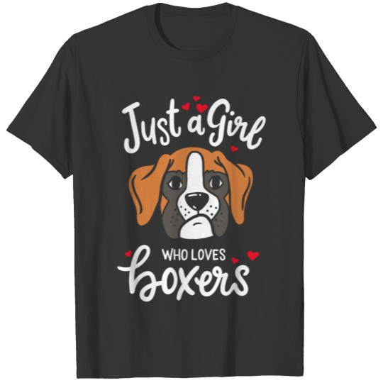 Boxer Dog Lover Kawaii T-shirt
