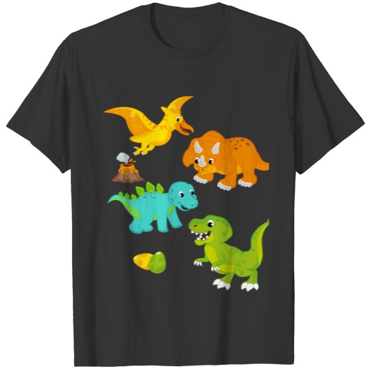 Dino Kids World Babies Gift T Shirts