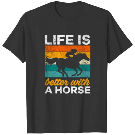Retro Rider Saying Horses Friends Riding Gift T Shirts