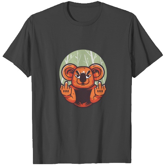 koala Bear Middle finger T Shirts