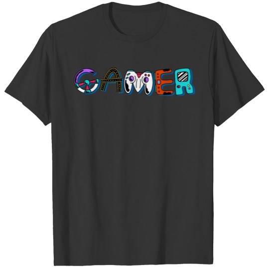 Gamer Element Lettering T-shirt