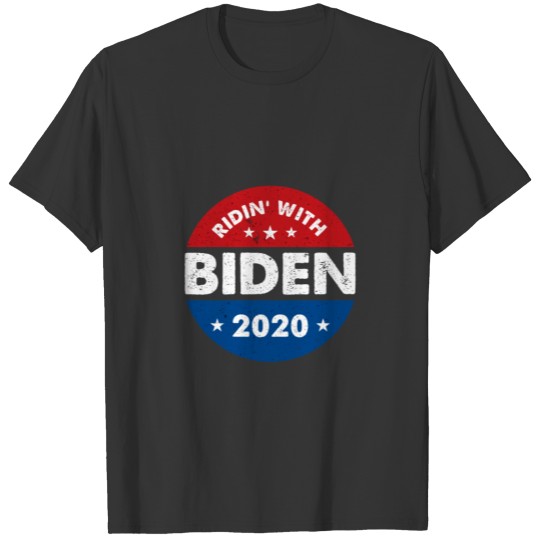 Joe Biden 2020 Retro Vintage Style Ridin' With Bid T Shirts