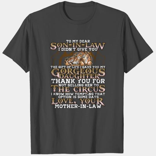 I Love My Son In Law Gift Idea for Married Couple T Shirts