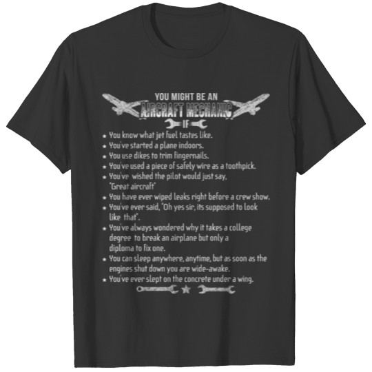 Aircraft Mechanic T Shirt T-shirt