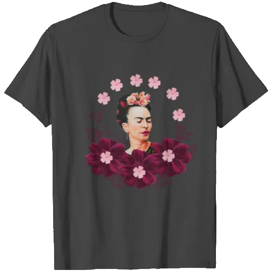 Frida Kahlo Flowers T Shirts
