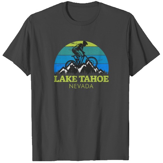 Lake Tahoe Nevada Mountain Biking MTB Souvenir T Shirts