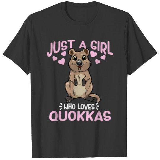 Just A Girl Who Loves Quokkas Happy Australian T-shirt