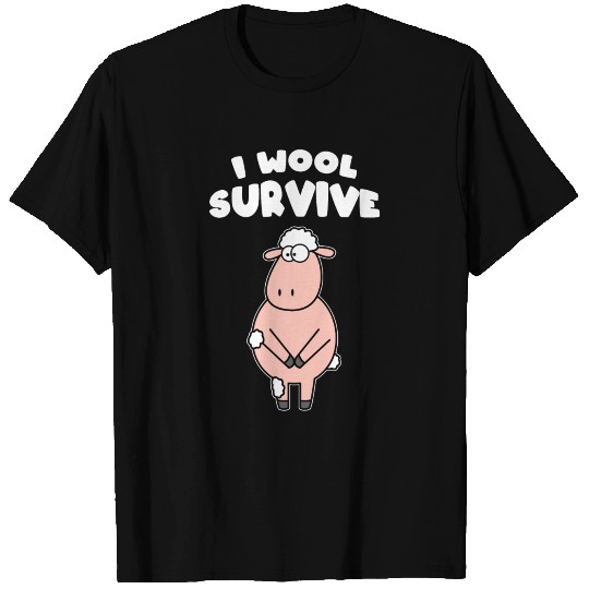 I wool survive Knitting T Shirts