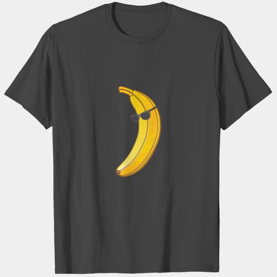 Cool Banana Wearing Sunglasses Funny Fruit Eyewear T Shirts