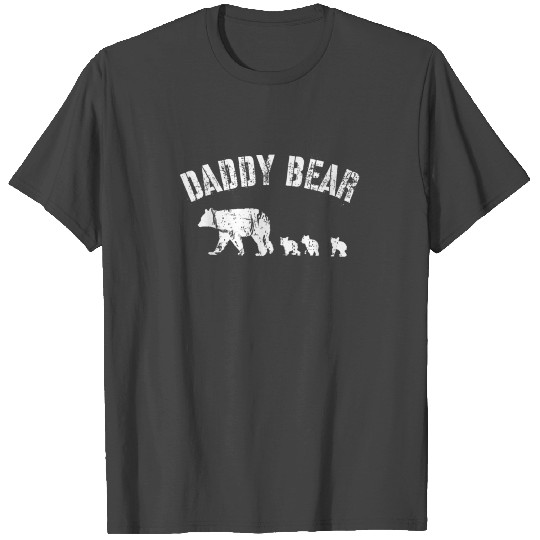 Vintage Daddy Bear with 3 Three Cubs Dad Father P T Shirts