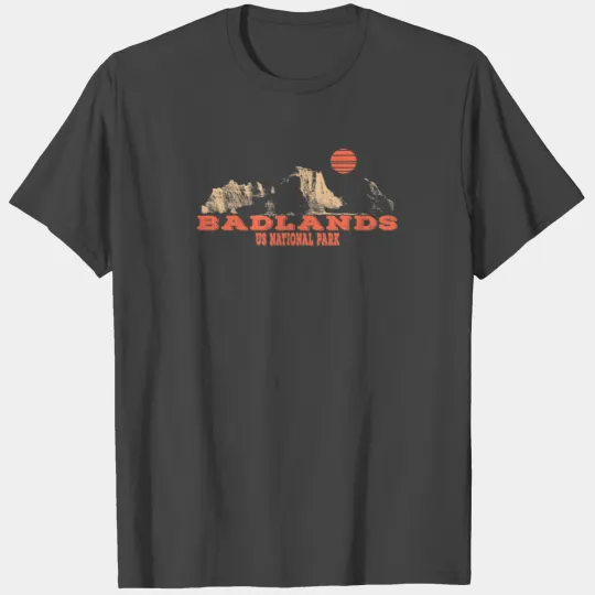 Badlands US National Park South Dakota Vintage T Shirts
