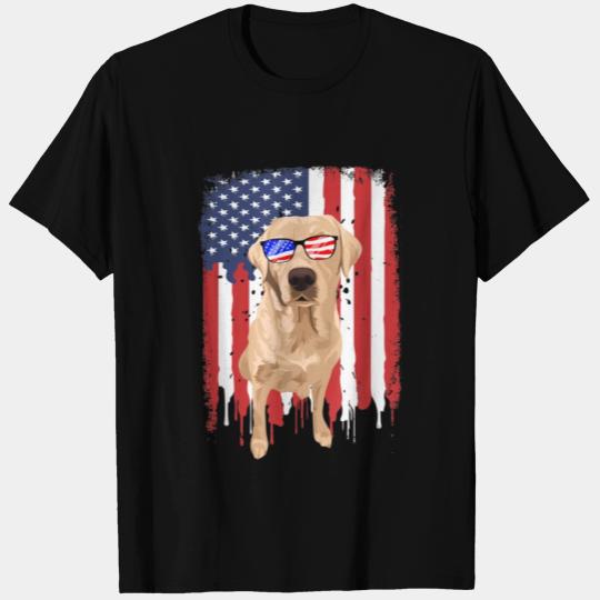 Labrador Retriever T Shirts Independence Day 4th Jul