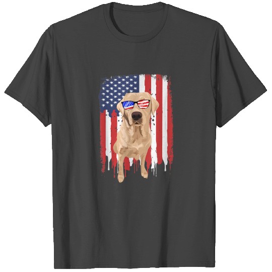 Labrador Retriever T Shirts Independence Day 4th Jul