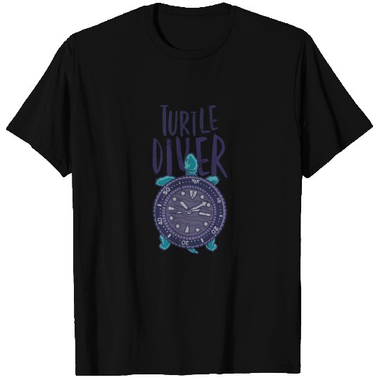 Turtle Watch - Turtle Diver T Shirts