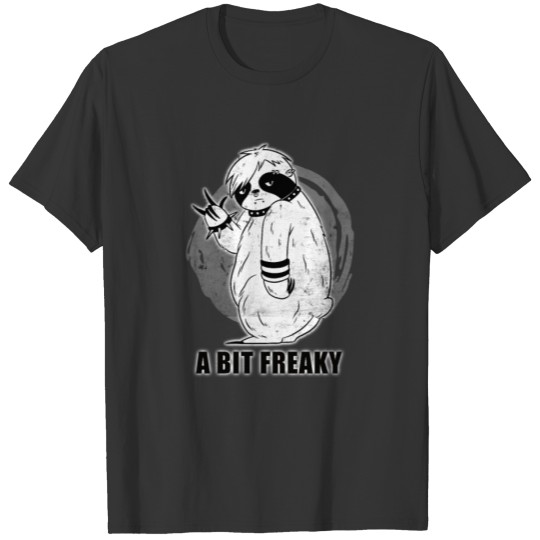 Cool Sloth With A Grunge Look: A bit freaky T-shirt