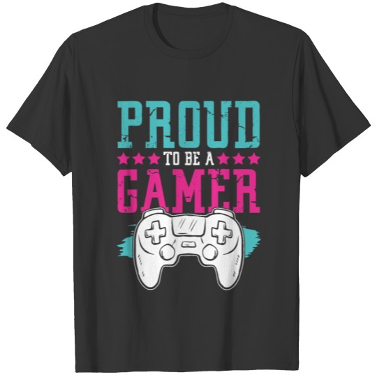 Gamer Gamepad proud saying T-shirt