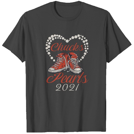 Chucks and Pearls kamala Harris T Shirts