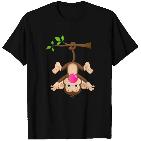 Funny Monkey bubblegum T Shirts