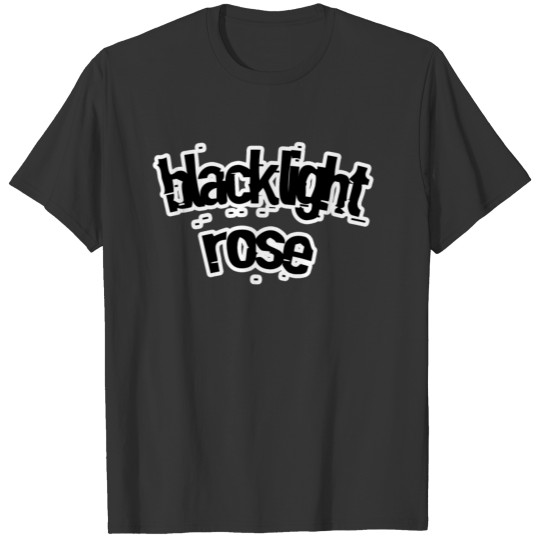 Blacklight rose T-shirt