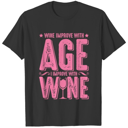 old wine red wine T Shirts