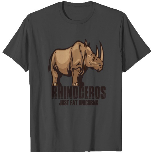 fat unicorns rhino rhinoceros rhinoceros africa T Shirts