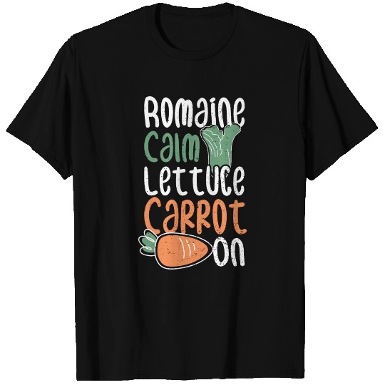 Romaine Calm Lettuce Carrot On - Vegetable T Shirts