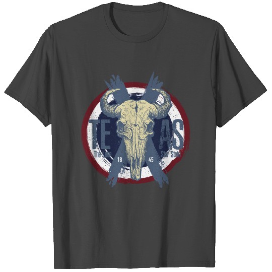 TEXAS BUFFALO SKULL THE LONE STAR STATE GIFT IDEA T Shirts