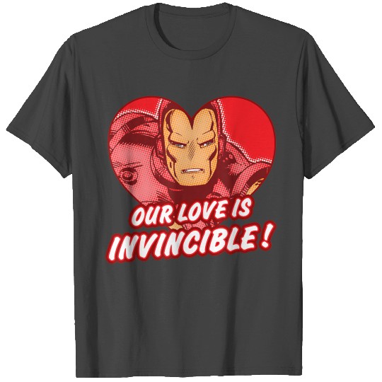 Marvel Iron Man Love is Invincible Valentine s Day T Shirts