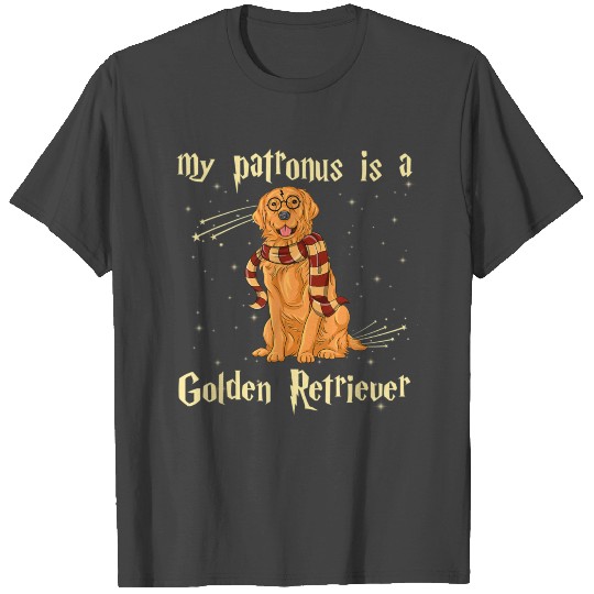 My Patronus Is A Golden Retriever for Dog Lovers T Shirts