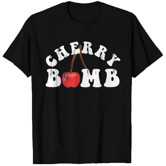 Cherry Bomb 70S Vintage Throwback Retro T Shirts