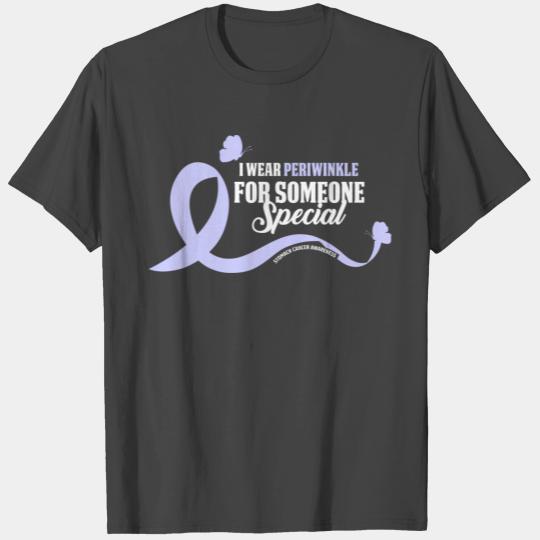 I Wear Periwinkle Stomach Cancer Awareness Ribbon T Shirts