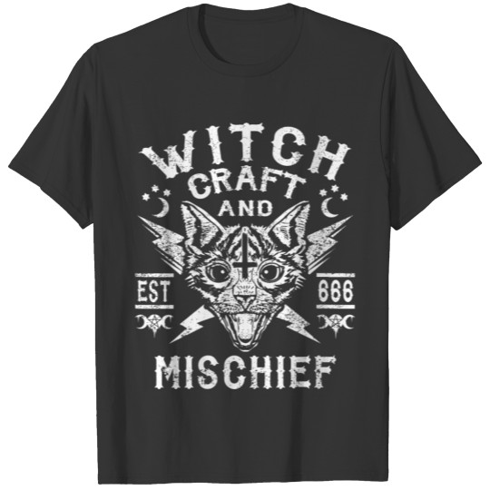 Wiccan Pagan And Occult Clothing Wicca Cat Gift Te T Shirts