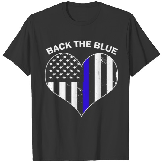 Thin Line Police Support Patriotic National Americ T Shirts