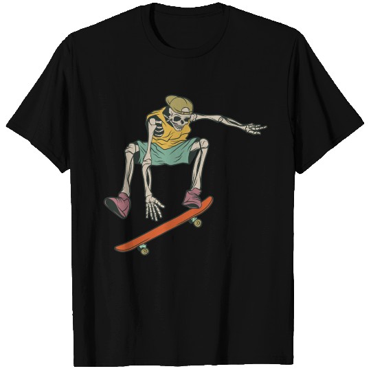 Skeleton skater T Shirts