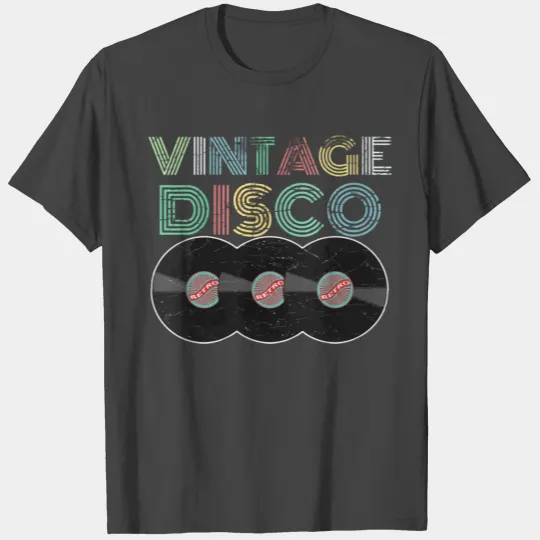Distressed 1970S Vintage Disco Gift T Shirts