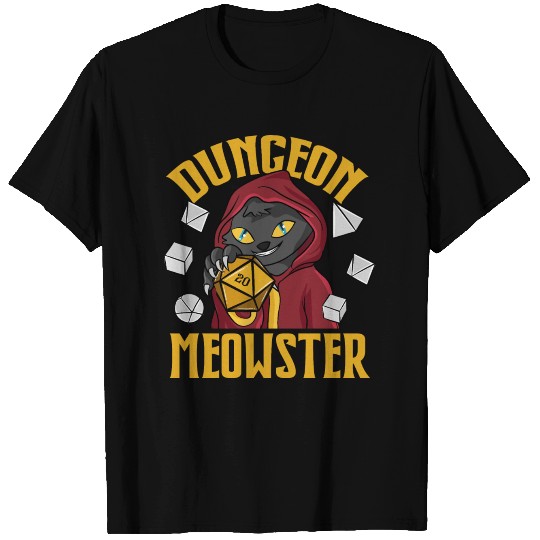 Dungeon Master Meowster D20 T Shirts