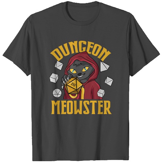 Dungeon Master Meowster D20 T Shirts