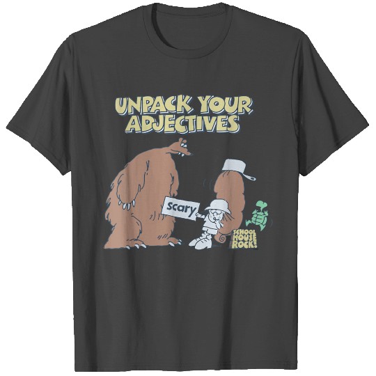 Schoolhouse Rock Adjectives Scary Bear Gift T Shirts