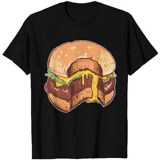 cheesy burger T Shirts