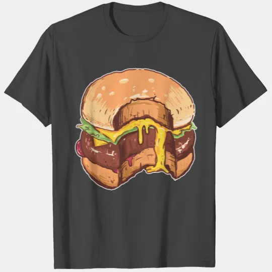 cheesy burger T Shirts