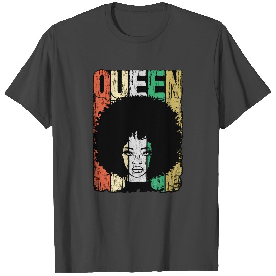 Black Queen Educated Strong Beautiful Afro T Shirts