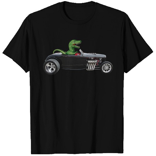 Hot Rod Tyrannosaurus Rex T-rex Dinosaurs T Shirts