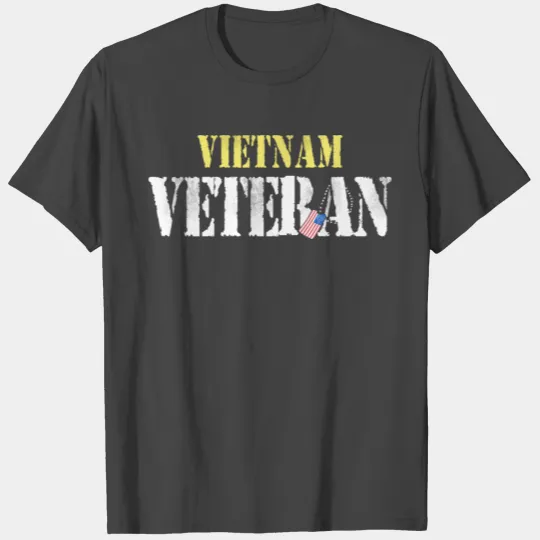 Vietnam Veteran Us Flag Gift Vietnam War Vet T Shirts
