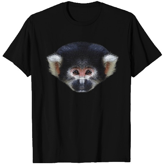 Squirrel monkey head, animal portrait T Shirts