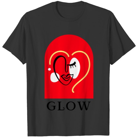 Glow - Abstract Woman Face T Shirts