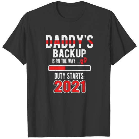 Firefighter Dad To Be Est 2021 T Shirts