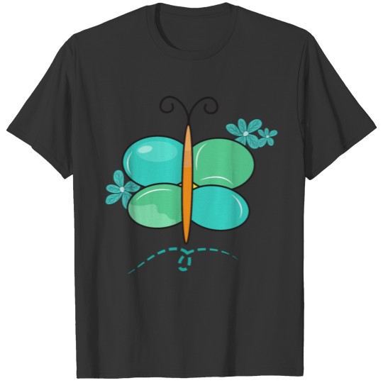 Butterfly art colorful design - Abstract butterfly T Shirts