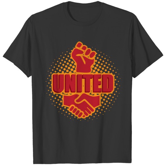 United 3d text art - Best for friends and protest T Shirts